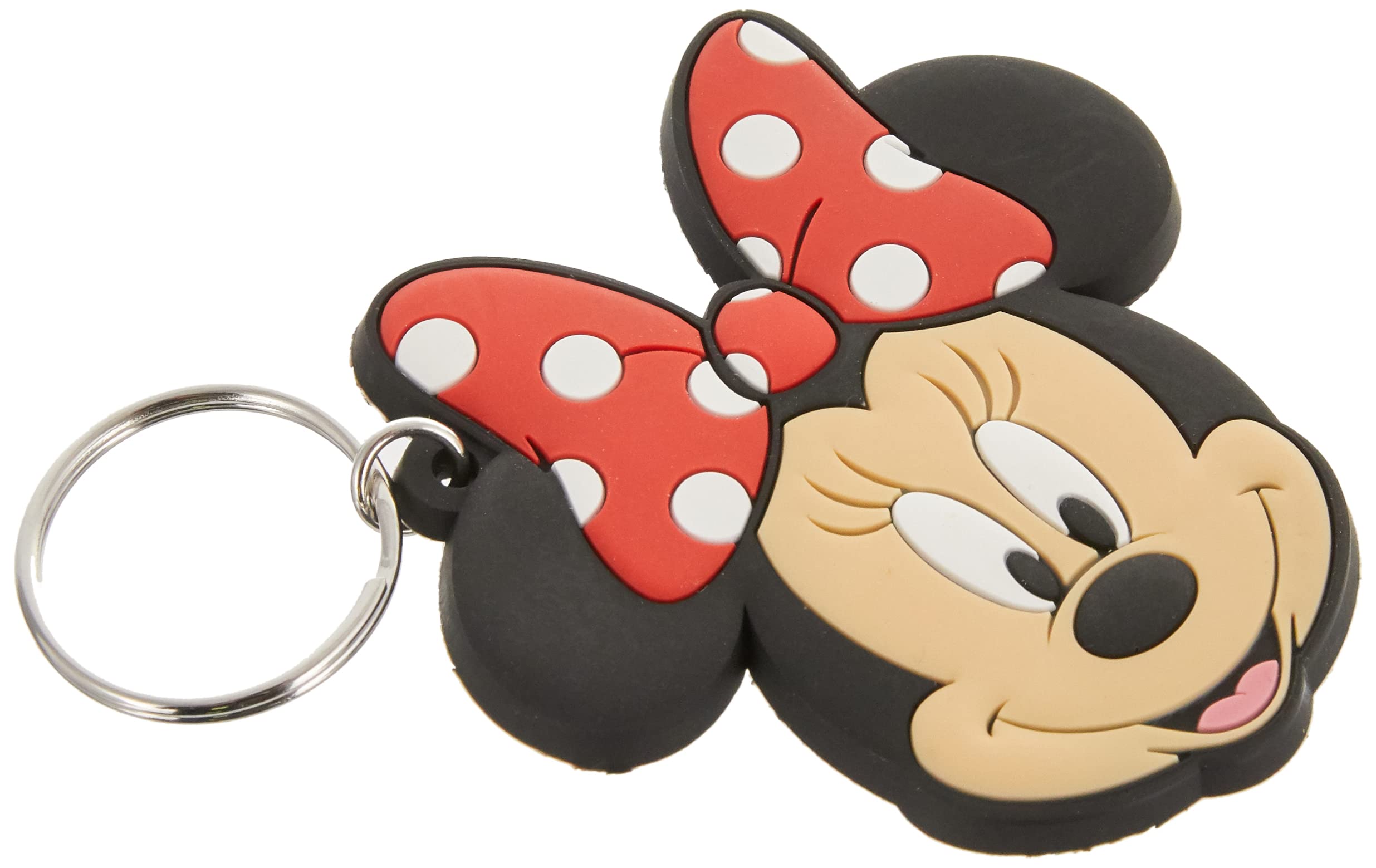 Porte-clés Disney - Porte-clés en caoutchouc tête de Minnie Porte-clés Disney - Porte-clés en caoutchouc tête de Minnie